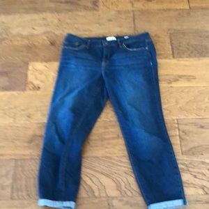 Jessica Simpson Roll Crop skinny